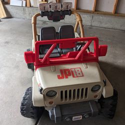 Jurassic Park Jeep Power Wheels 