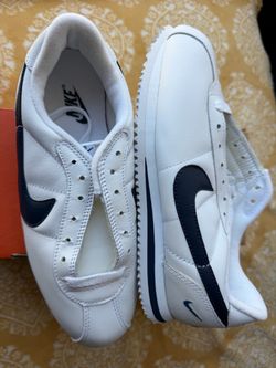 Nike Leather Cortez White Navy 2000 Vintage Mens 6.5 602052-142 Retro Sneakers