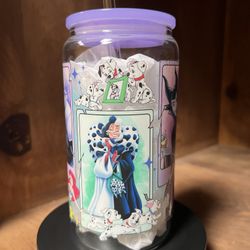Disney Villains Glass Can 