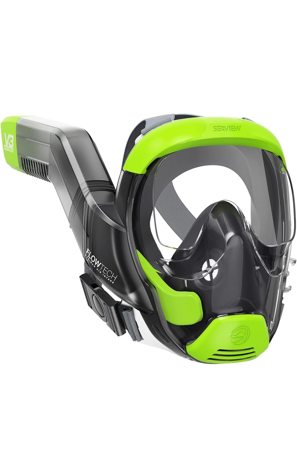 Seaview 180 V3 Full Face Snorkel Mask Adult- The V3 is The Perfect Snorkeling Gear for Adults- Snorkel Mask with 180 Panoramic Viewing and Up to 600%