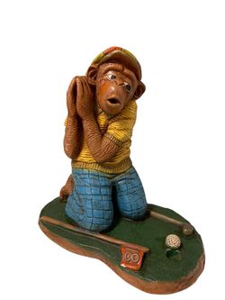 18th Hole Golfing Monkey by Progressive Art Products