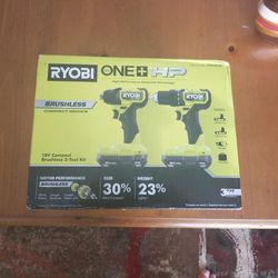 Ryobi 18b One+ HP Brushless Impact Driver/drill Kit