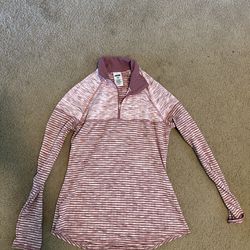 Pink Half Zip Sweatshirt