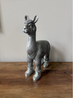 Llama in disco boots