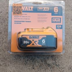Dewalt 20v Max XR 6ah Battery 