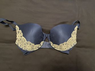 Blue Lacy Bra 32DD