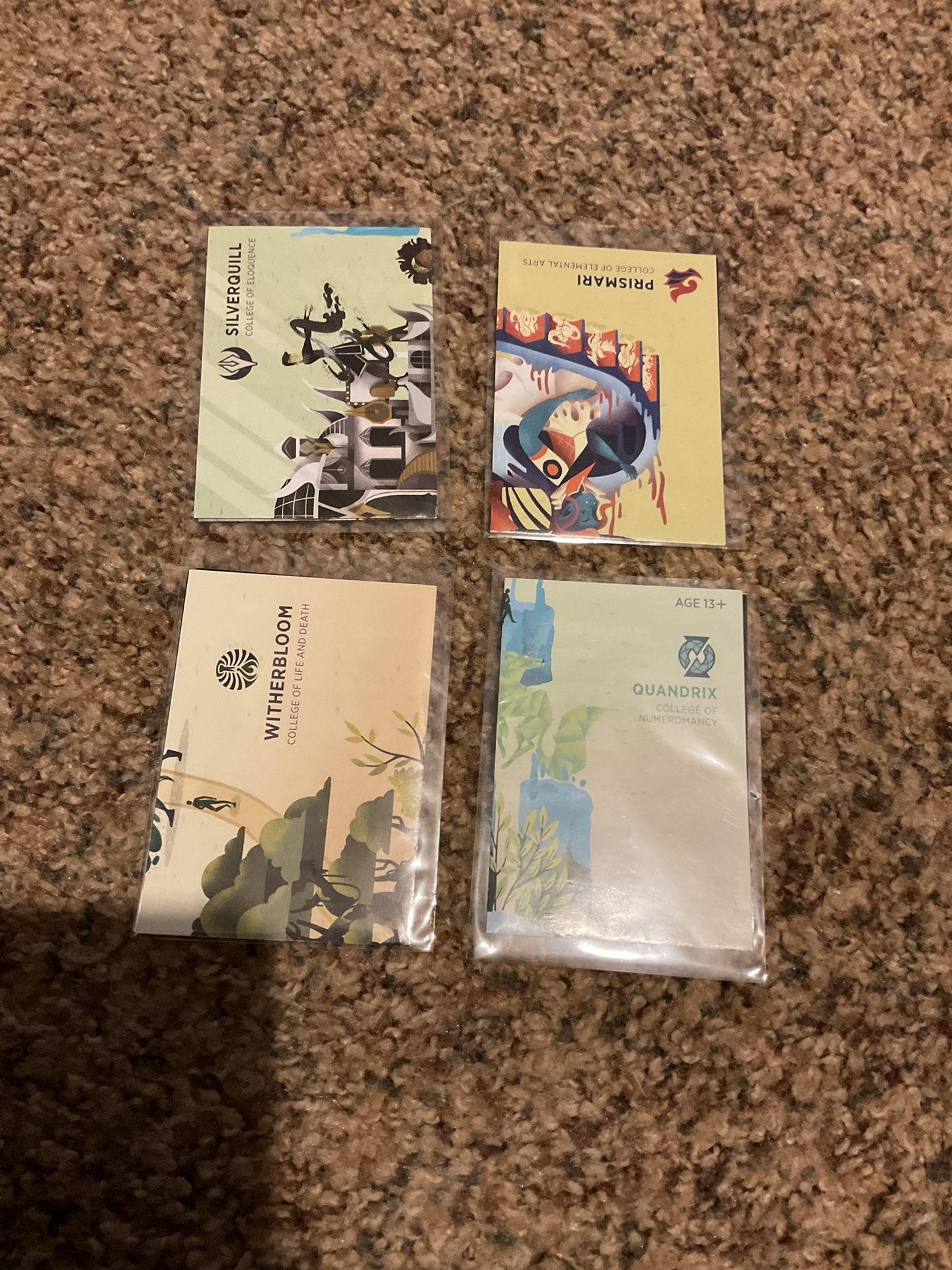 4 Harder To Find MTG Magic The Gathering Mini Poster Cards Collectibles