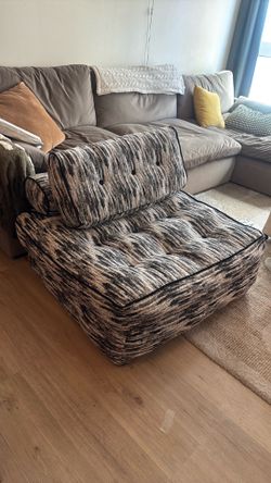 Square shaped folded bed sofa