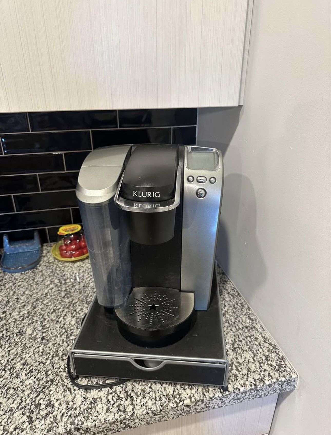 Large Black Keurig and Drawer
