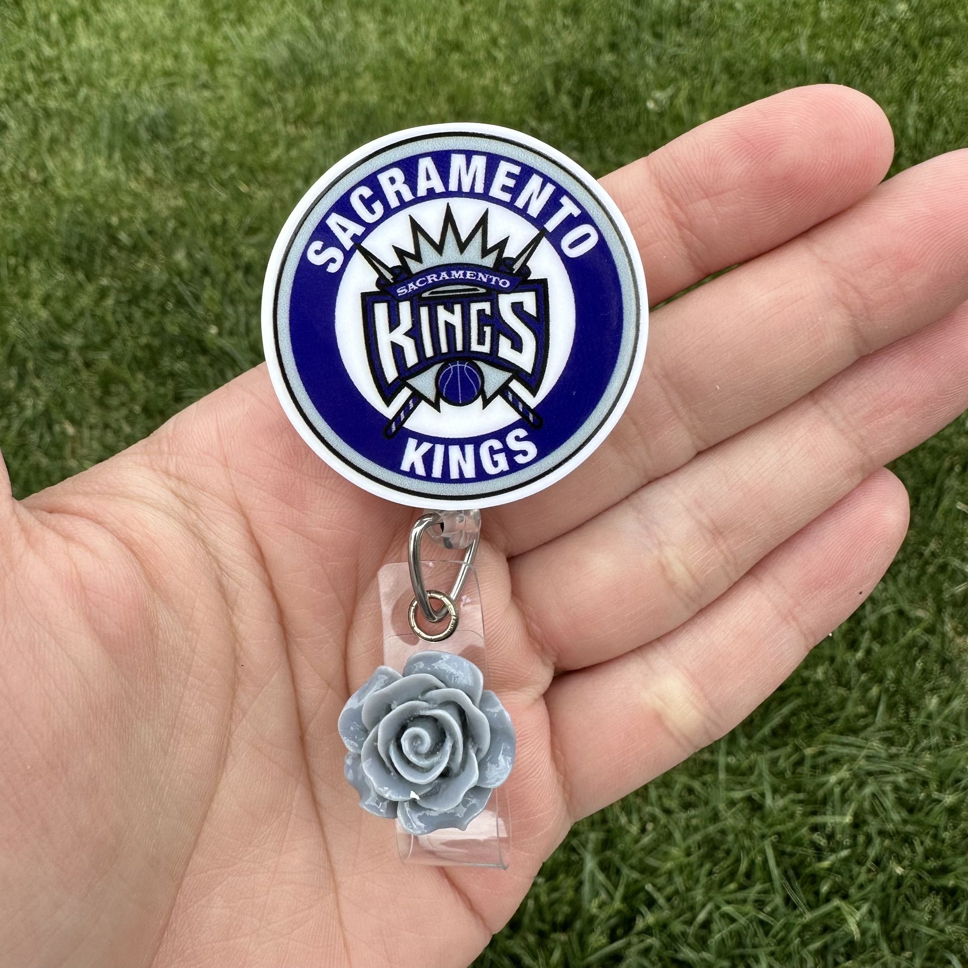 Hello Kitty badge holder kings NBA