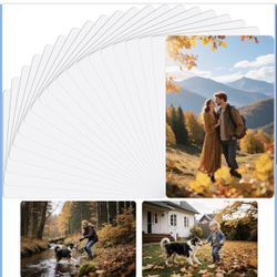Joyclub 20 Pcs Sublimation Metal Photo Blanks 4x6 Inch Aluminum Sublimation Sign Blanks Wall Photo Sign for Living Room Bedroom Decor 0.45mm Thickness