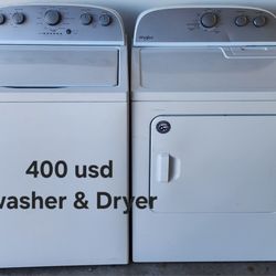 Set Whirlpool Washer And Dryer Electric