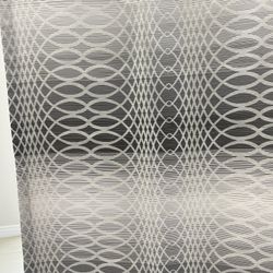 Gray And Silver Curtain Panels