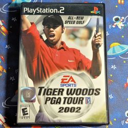 EA Sports Tiger Woods PGA Tour 2002 Sony Playstation 2 PS2 Complete CIB 