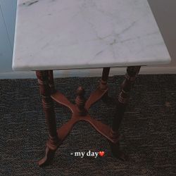 Marble Top END TABLE/HALL TABLE