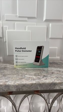 Handheld Pulse Oximeter – SpO2, PR, & PI Monitor (with Charging Dock)