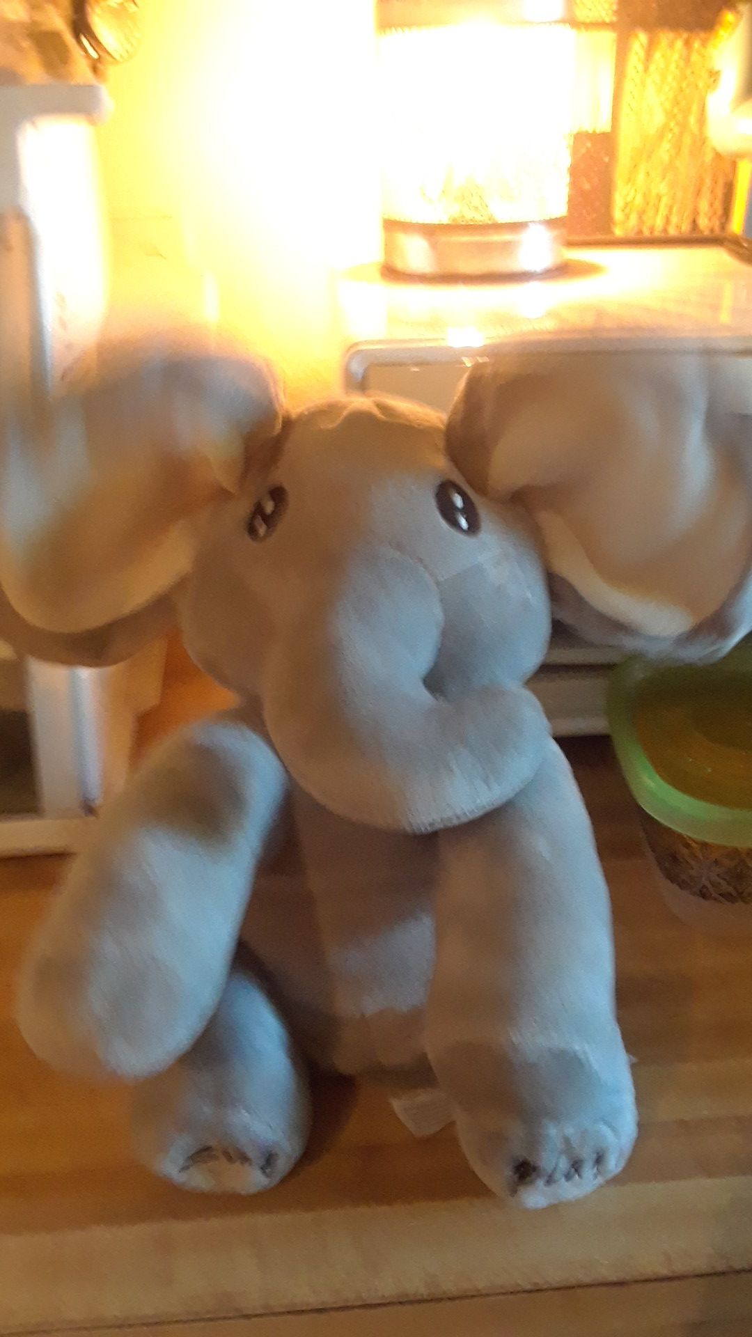 New Peek A Boo Singing & Playing Plush Elephant