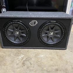2 12” Kicker Subwoofers With Box