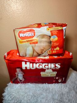 Huggies Little Snugglers: Preemie and size 1