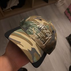 Stussy Parts and Services Camo Snapback One size