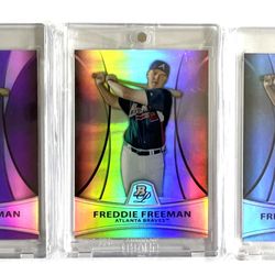 2010 Bowman Platinum Refractors Freddie Freeman 