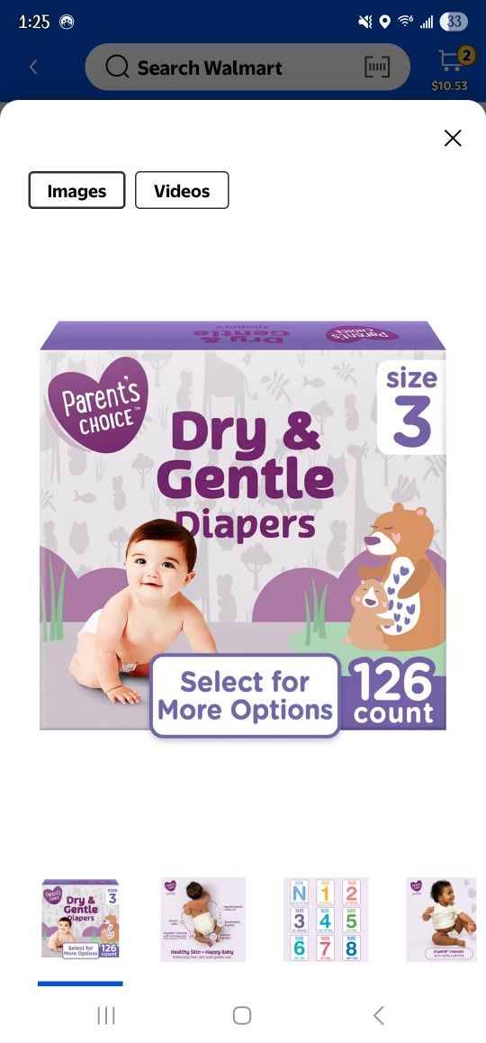 FREE!!! PARENTS CHOICE DIAPERS SIZE #3