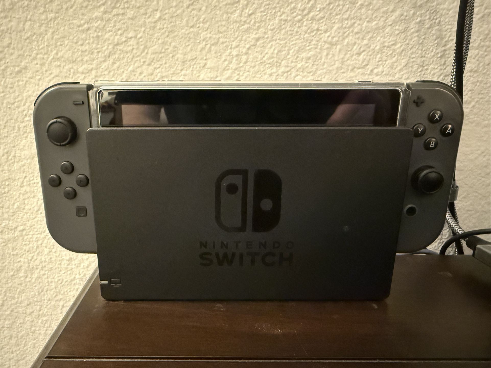 Nintendo Switch With Controllers And Game