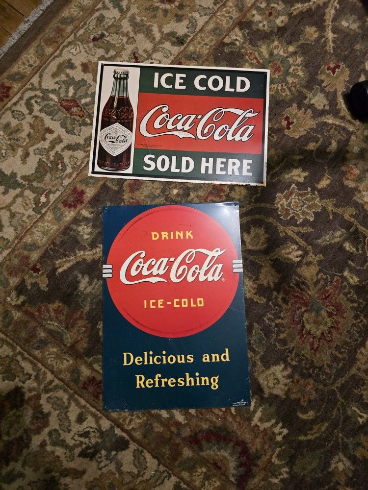 Metal Coca Cola Signs