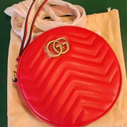 Red Round Bag