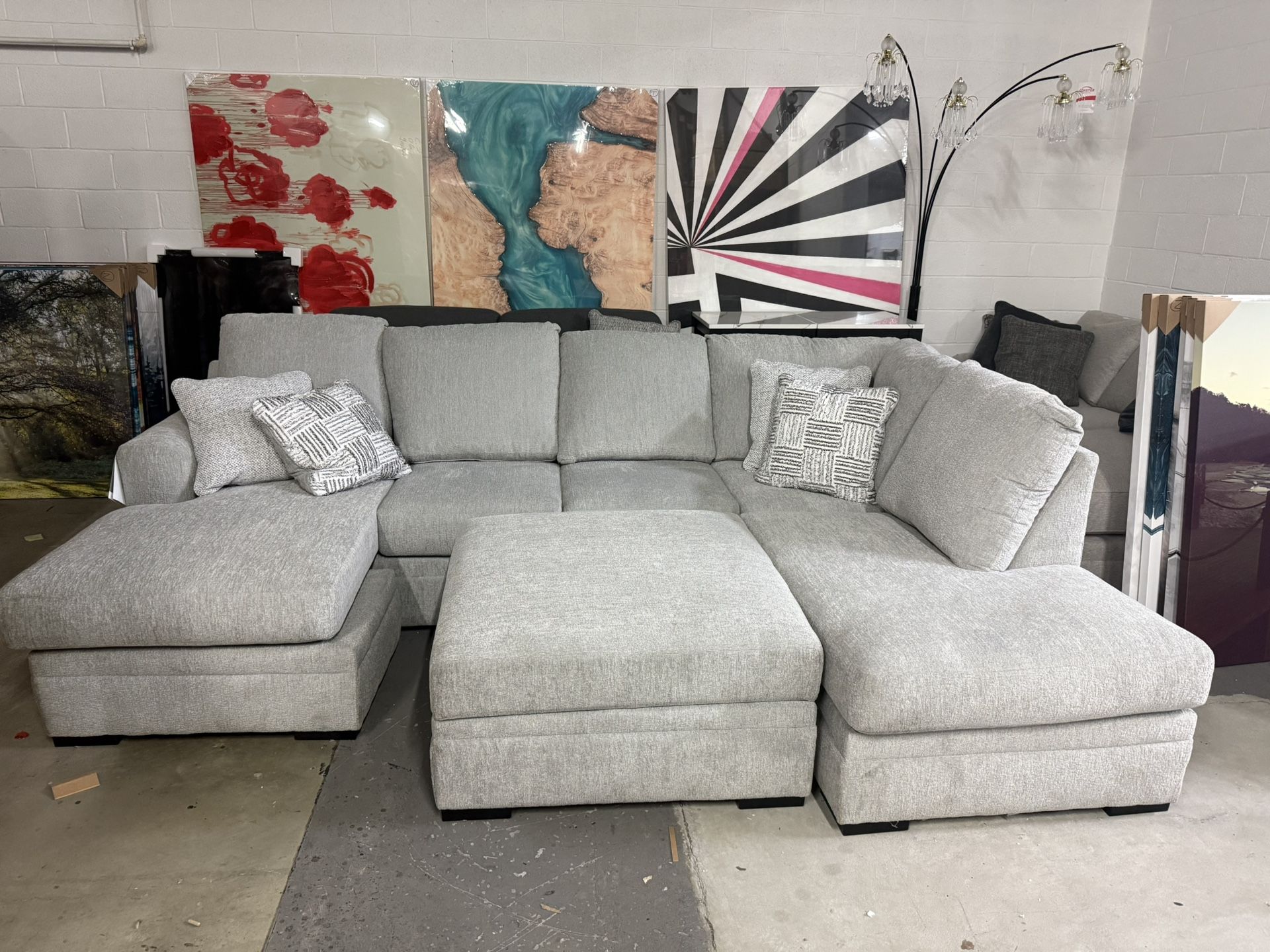Gabyleigh Stain Resistant Fabric 2Pc Sectional