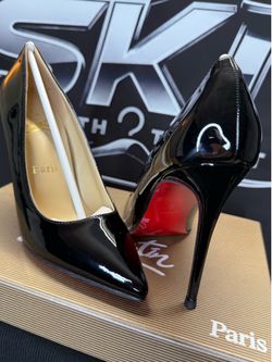 Christian Louboutin Black Patent Leather Pumps