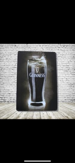 Guinness Vintage Style Antique Collectible Tin Metal Sign Wall Decor