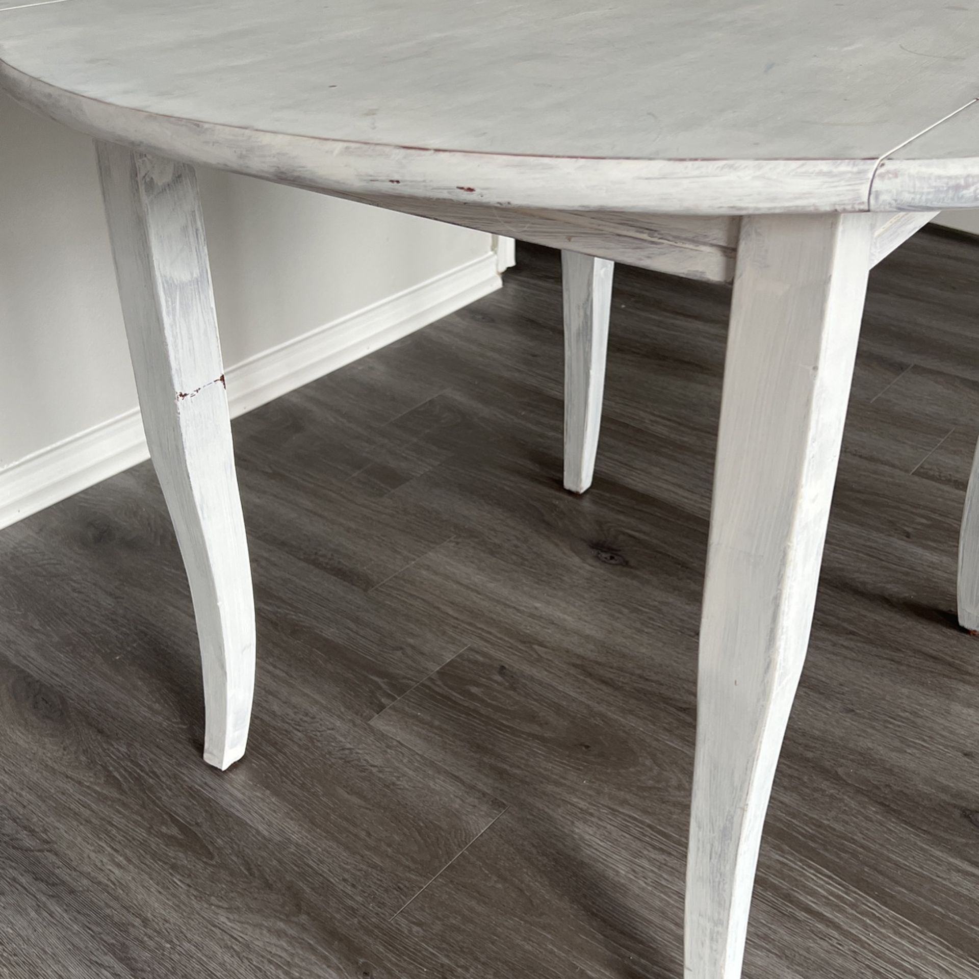 Solid Wood Table (painted white) for Sale in San Antonio, TX OfferUp