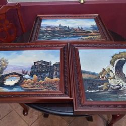 Cubillo Oil Paintings Set Of 2