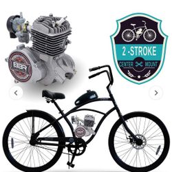 Motorized Bicycle Switz Cruz + BBR Tuning 2-Stroke Engine *Assembly Required*