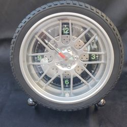 Rally Wheel Tire Clock