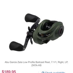 Abu Garcia ZATA BaitCast Reel