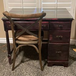 Vintage Desk and Chair Set