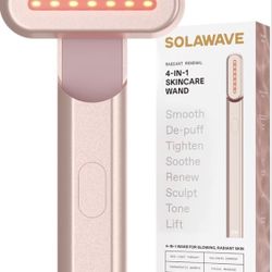 Solawave 4-in-1 Red Light Therapy Wand –Brand New – Anti Aging Facial Device ($169 Retail)