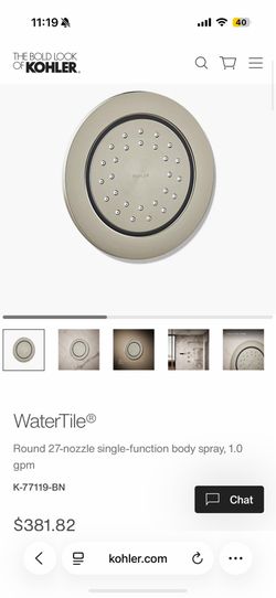 Shower Spray on Wall