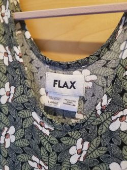 WOMENS FLAX 100% RAYON SLEEVELESS DRESS