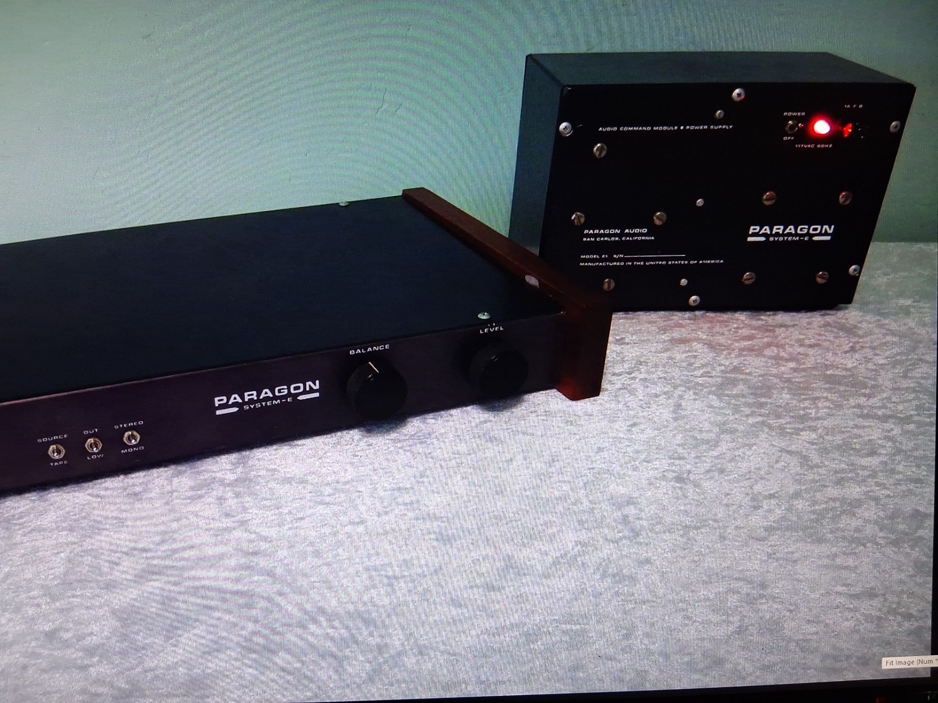 Paragon Tube Amp System E Amplifier + Outboard Power Supply vintage 1970s subwoofer preamp E-1