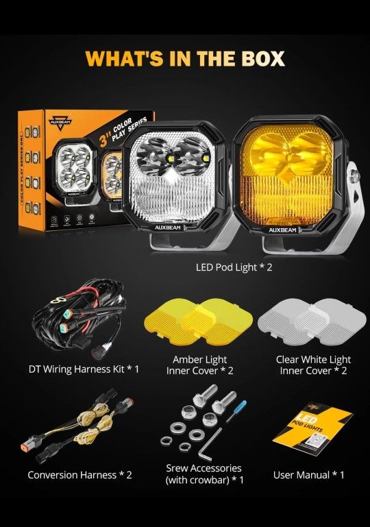 Auxbeam LED  Off-road Light Pods