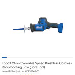 Kobalt Reciprocating Saw