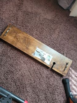 Bath Caddy With Wine Holder. Measures 30 By 7 1/2in