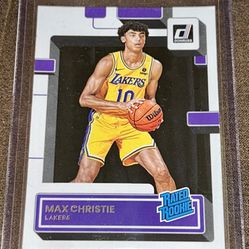 RC Max Christie Rated Rookie Donruss 2022-23
