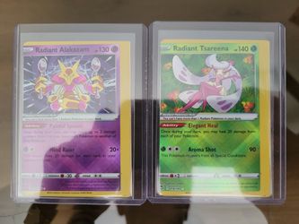 Pokemon Extremely Rare - Miscut - Alignment - Error - Dot - Holo Strip -  End Of Sheet Radiant Alakazam & Radiant Tsareena for Sale in Overland Park,  KS - OfferUp