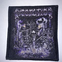 DISSECTION, SEW ON BLACK BORDER WOVEN PATCH