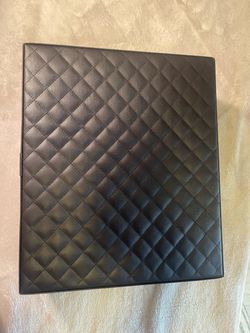 Faux leather box