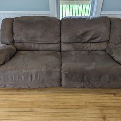 Couch - 2 seat recliner